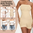 thumbnail image 4 of COMFREE Strapless Shortie Bodysuit for Women Tummy Control Shapewear Seamless Sculpt Body Shaper with Removable Straps, 4 of 6