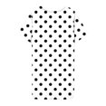 thumbnail image 5 of ZZwxWA Women's Plus Size Polka Dot Print Short Sleeve T Shirt Dress Casual Crewneck Mini Tunic Dress Beach Party Dresses, 5 of 6