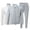 Gray, variant on Babcutegg Mens Outfit Set 3-Piece Full Zip Lapel Jacket & Stand Collar Top & Jogger Pants Athletic Casual Clothes Black Size S
