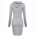 thumbnail image 5 of Patlollav Pntutb Womens Hooded Dress,Ladies Casual Long Sleeve Dress, 5 of 7