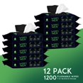 thumbnail image 2 of Toallitas desechables Pursonic Soft Mint con aroma a menta para hombre, 12 x 1200, 2 of 5