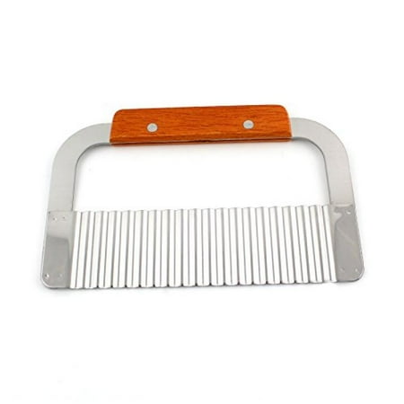 Crinkle Knife - Stainless Steel Potato Chip Dough Vegetable Crinkle Wavy Cutter Blade Knife Tool
