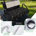 thumbnail image 5 of Golf Cart Seat Covers for 2 Seater, Christmas Black Soft Microfiber Cart Seat Towel Blanket, Winter Snowflakes Xmas Retro Absorbent Breathable Non Slip Bench Seats Protector for Golf Course 51"x31", 5 of 9