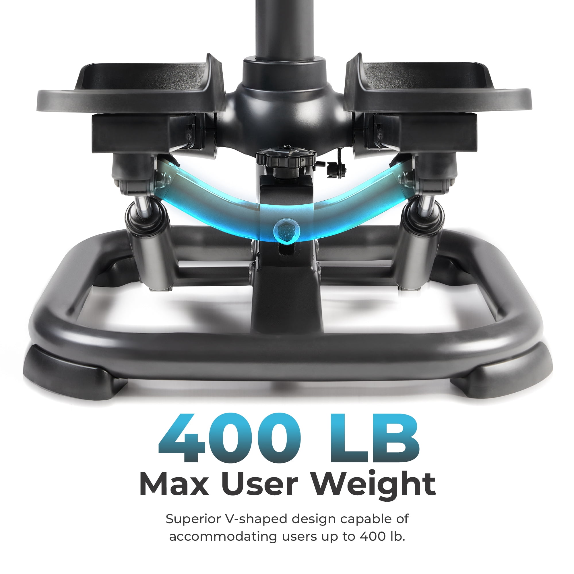 Sunny Health & Fitness Smart Duo Function Premium Power Stepper Machine, 330 LB Capacity with SunnyFit® App