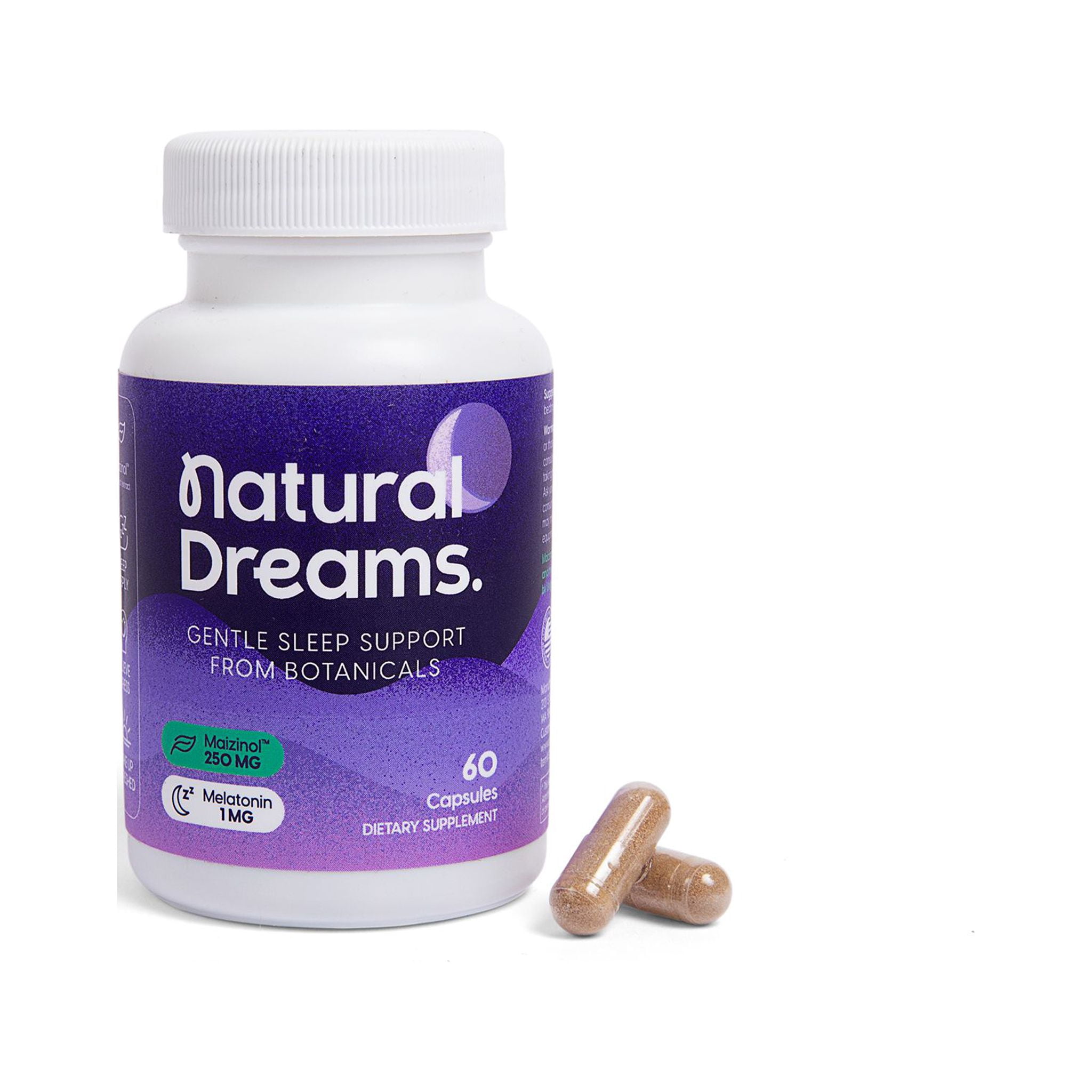 Univera Natural Dreams - Natural Sleep Aid, Non-Habit Forming Sleep Supplement w/ Valerian Root Extract, Melatonin, & Maizinol, 30 ct