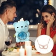 thumbnail image 5 of Preserved Rose Hug Bear Gifts for Women with Heart Necklace,Eternal Rose Flowers Bear Gifts for Wife Mom Grandma Girlfriend Christmas Valentines Day Birthday, 5 of 5