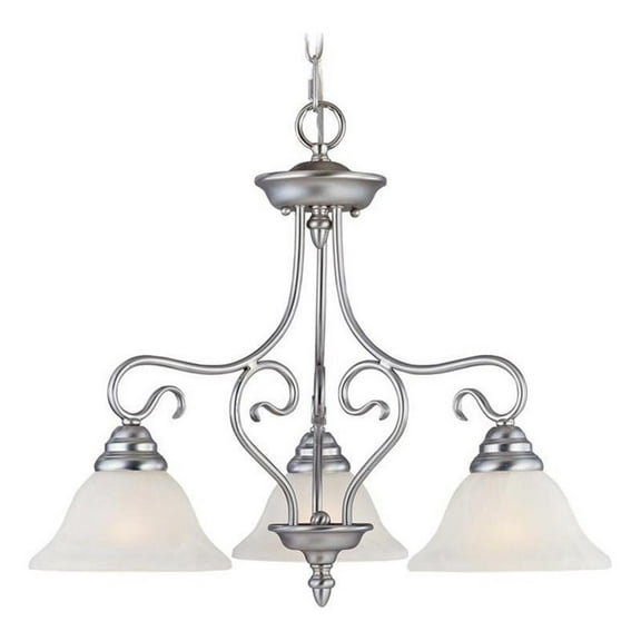Beaumont Lane 3 Light Chandelier in Brushed Nickel