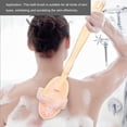 thumbnail image 3 of Wosthever Cepillo de baño Exfoliante Manual Masaje Ducha Depurador Universal Lavable Exfoliante Limpieza de la piel Exfoliante Masajeador Juegos de accesorios de baño PC 1 Wosthever JJ12299-00B, 3 of 6