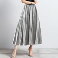 thumbnail image 2 of HexaHive Streamer Pleated A - Line Skirt - Slim Elastic High - Waist Loose Swing Skirt, 2 of 8