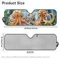 thumbnail image 5 of Binienty Funny Octopus Sun Shade For Car Windshield Compatible with Jeep Gladiator JT 2020-2025 Easy Fold Heat Reflector Car Window Sun Shade Folding Automotive Interior Accessories, 5 of 6