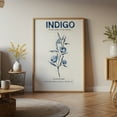 thumbnail image 6 of Indigo Botanical Canvas Wall Art &ndash; Minimalist Blue Flower Print, 6 of 10