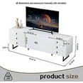 TV Stand for 75+ Inch TV, Modern Living Room Entertainment Center with