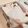 thumbnail image 3 of Oggfader 3 Sizes Travel Packing Cubes, White Eco-Friendly Cloth Organizer Bags for Luggage, Underwear & Cosmetics - Space Saving, Breathable, 3 of 7