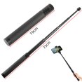 thumbnail image 3 of 73cm Selfie Stick for DSLR Cameras, Telescopic Handheld Aluminum Alloy Extension Pole, Lightweight Portable with 1/4" Screw Interface, 3 of 9
