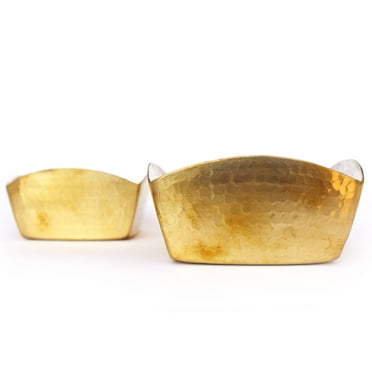 De Kulture Works Brass Square Decorative Bowl Set of 2