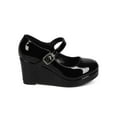 thumbnail image 2 of New Girl Soda Kayla-2S Patent Round Toe Platform Mary Jane Wedge Pump, 2 of 5