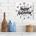 thumbnail image 3 of Square Wall Clock Silent Non-Ticking Battery Operated Retro 7.78" Clock for Bedroom Living Room Decor Halloween Font and Spider Web, 3 of 9