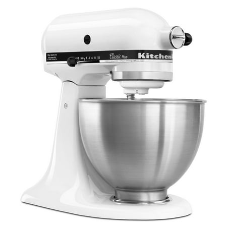 KitchenAid 4.5-Quart Classic Plus Tilt-Head Stand Mixer | White