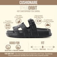 thumbnail image 3 of Cushionaire Orbit Kids Sandals Lightweight Waterproof EVA Slides with Adjustable Buckle Everyday Casual Comfort Girls Sandals, 3 of 29