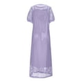 thumbnail image 6 of Drses Womens Italian Dress Two-Piece Dress Set Featuring A Solid-Color Short-Sleeved Round-Neck Dress Sundresses For Women, 6 of 9