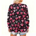 thumbnail image 5 of Dwralegc Womens Valentine Tops Tunic Oversized Crew Neck Plus Size Tops 2026 Fashion Tshirts Heart Print Long Sleeve Tees Black M, 5 of 6
