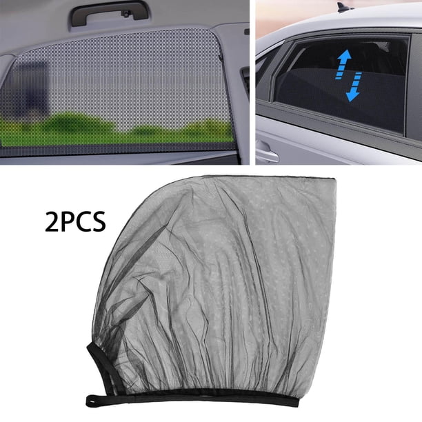 2x Prueba de bloque malla solar Hugo Aislamiento térmico Ventana lateral del coche Camping Universal