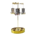 thumbnail image 1 of Candelabro giratorio, vela de pilar giratoria, decoración con bandeja, regalo ideal, centro de mesa para la mesa de comedor de familiares y amigos Ave nocturna, 1 of 8