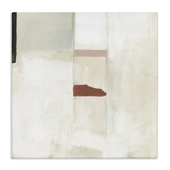 Stupell Industries Contemporary Abstract with Terracotta Accent Canvas Art, 17 x 17, by June Erica Vess