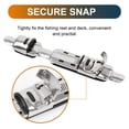 thumbnail image 4 of Unique Bargains Adjustable Fishing Reel Seat Plate Snap Lock Metal Reel Seat Rubber, 4 of 7