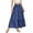 Blue, variant on ZHOGXU Casual Midi Skirts For Women High Elastic Waist Relaxed Fit Party Club Wear