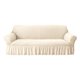 thumbnail image 3 of Yhmxh Funda elástica antideslizante para sofá, lavable, para sofá cama, fácil de colocar, con borde elástico y faldón, reutilizable y a prueba de polvo para sofás de 1 a 4 plazas., 3 of 6