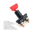 thumbnail image 3 of AD 300A 6V 12V 24V Car Battery Switch Circuit Breaker Main Switch 2 Screw Terminals Cut-off Switch Insulated Rotary Switch Key ,Easy to Install, 3 of 7