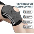 thumbnail image 2 of Galvaran Knee Brace With Side Stabilizers For Meniscal Tear Knee Pain Acl Mcl Arthritis Injuries Recovery, Breathable Adjustable Knee Support-black, 2 of 4