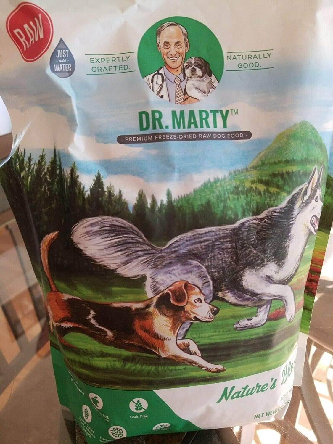 Dr. Marty Nature's Blend for Active Vitality Seniors Freeze Dried Raw Dog Food 16-oz