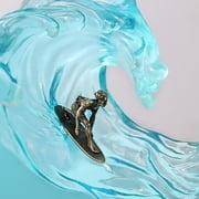 Ornaments Resin Ocean’s Wave Night Light, Handcrafted 3D Ocean Scene Display, Adjustable LED Ambient Lighting, Ideal Desktop Decoration and Unique Gifting Option