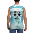 thumbnail image 4 of Kdxio Lunettes de Chat Nageur Débardeur Homme Musculation Gym Chemises Décontractées Sans Manches-TG, 4 of 7