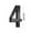 2.36"-Black-4, variant on JeashCHAT House Numbers, 0-9 Self-adhesive House Number Modern House Numbers for Outside Black Mailbox Numbers Address Home Number for House Apartments Office Hotel Room Easy to Install, 2.36 inch