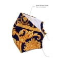 thumbnail image 2 of Made In Usa 3d Reusable Water Resistant Face Mask Blue/Yellow, 2 of 4