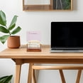 thumbnail image 6 of 1Pc Wooden Rotating Perpetual Calendar Wood Creative Calendar with 1Pc Pen and 1Pc Message Card Month Week Day Date Display Desk Table Calendars, 6 of 6