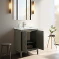 thumbnail image 6 of Vanity Art 24” Single Sink Bathroom Vanity Cabinet with Ceramic Countertop, 6 of 14
