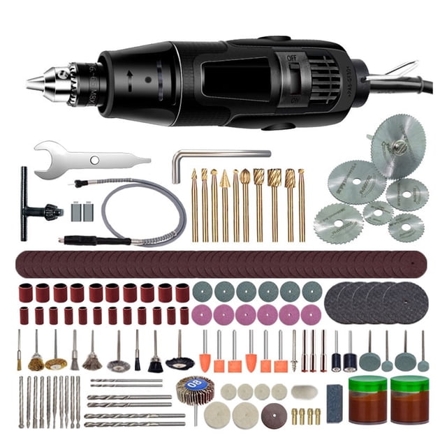 Mini Electric Drill Engraver Rotary Polishing Machine 180W Power Tools Variable Speed Engraving Pen With Accessories ,Compact and Lightweight Portable