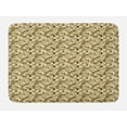 thumbnail image 1 of Safari Bath Mat, Jaguars Resting on Exotic Hibiscus and Orchids Flora Tropical Jungle, Plush Bathroom Decor Mat with Non Slip Backing, 29.5" X 17.5", Pale Khaki Rose and Beige, by Ambesonne, 1 of 2