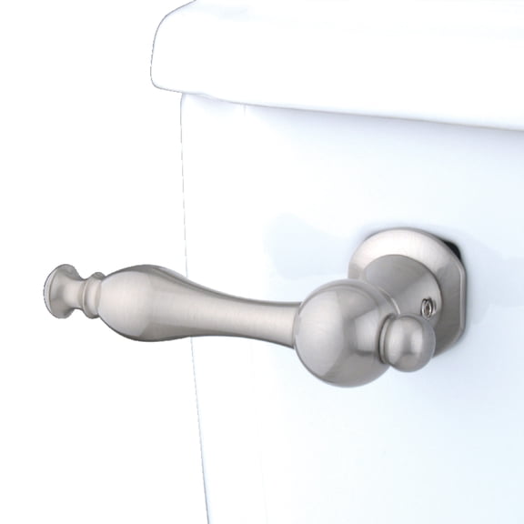 Kingston Brass KTNL8 Naples Front Mount Toilet Tank Lever, Left/Right Installation in Brushed Nickel