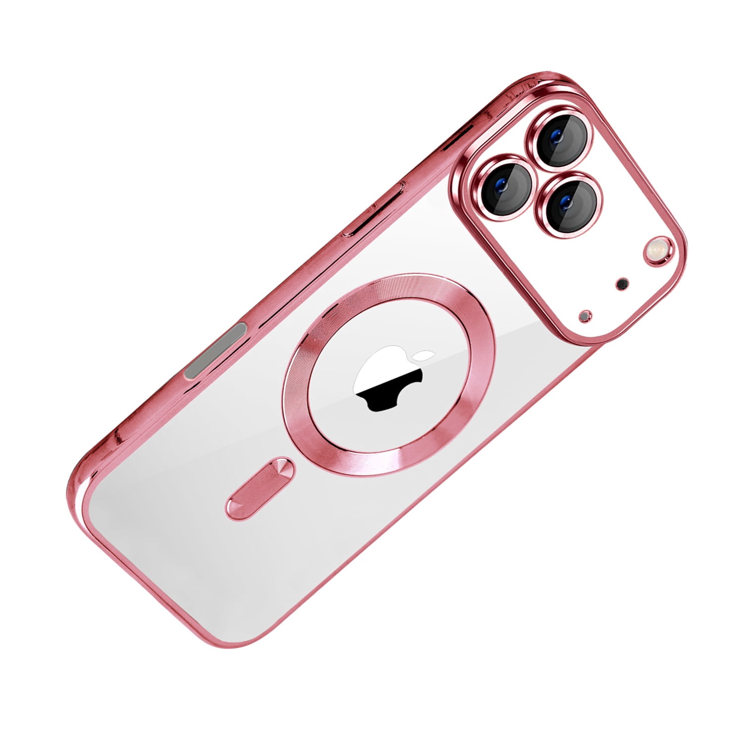 Ultra Clear Shine Case with Wireless Charging Support for iPhone 17 Pro Max - Pink