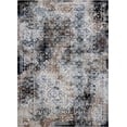 thumbnail image 1 of Ladole Rugs Everest Collection Tayrona Abstract Contemporary Style Smooth Area Rug Carpet for Dining Room, Bedroom, Living Room in Black-Grey, 7x10(6'5" x 9'5", 200cm x 290cm), 1 of 4