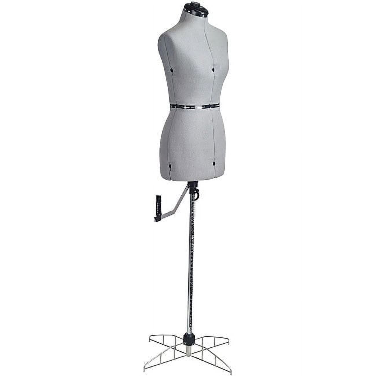 FAMILY DRESSFORM FN-P Family Petite Adjustable Mannequin Dress Form Grey