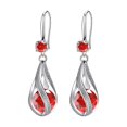 thumbnail image 2 of SmartBy Silver Teardrop Earrings for Women Cubic Zirconia Drop Dangle Earrings Wedding Jewelry Accessory for Brides, 2 of 7