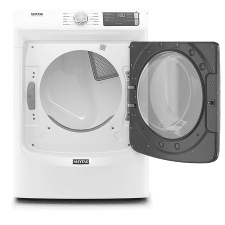 Maytag - 7.3 Cu. Ft. Stackable Gas Dryer with Extra Power Button - White