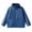 Blue, variant on KyCheLot Winter Jacket for Kids Zip up Stand Collar Solid Color Long Sleeve Clothes Comfy Thicken Fleece Jackets