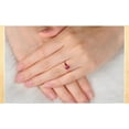thumbnail image 4 of 1 Carat Ruby Solitaire Gemstone Engagement Ring in Rose Gold, 4 of 4